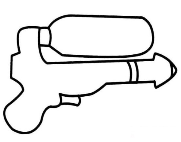 Simple drawing of toy water gun