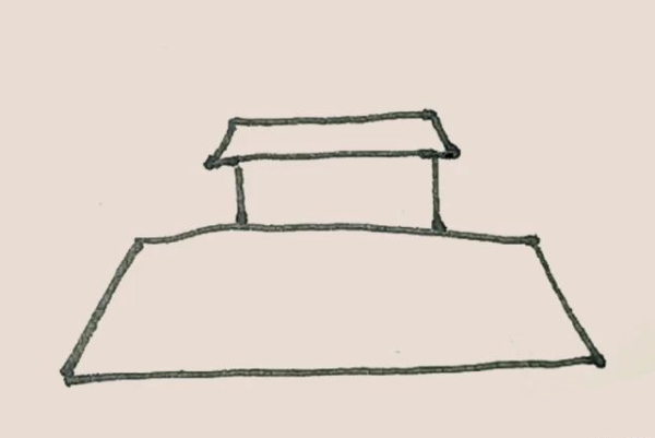 Simple drawing of Tiananmen