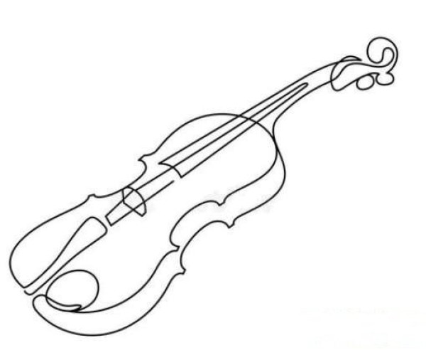 Simple strokes of violin