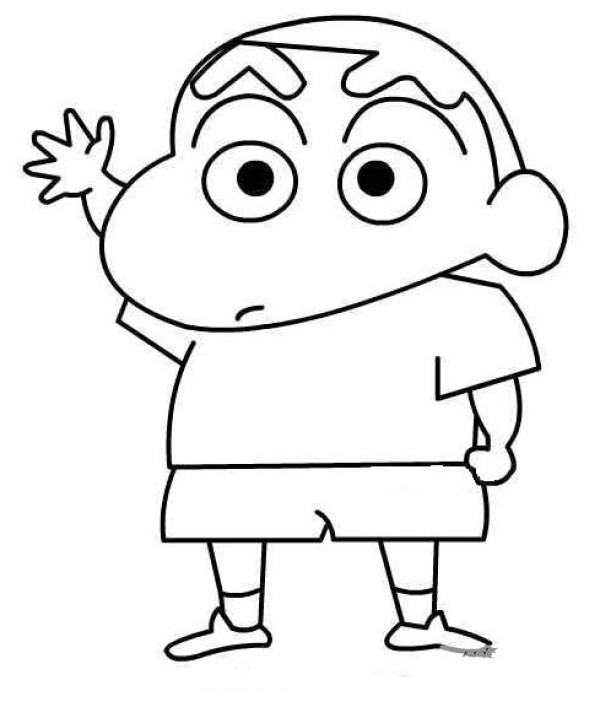 Simple drawing of Crayon Shin-chan