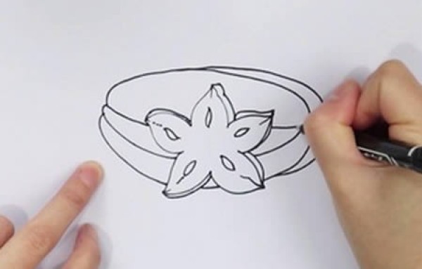 How to draw nutritious star fruit