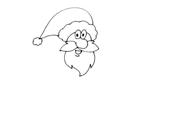 Children learn to draw Santa Claus easily