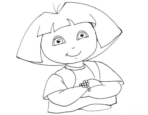 How to draw Dora the Explorer