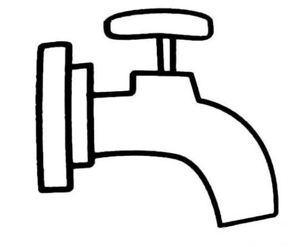 How to draw a faucet