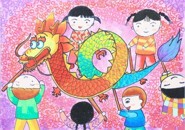 Appreciation of children’s paintings of Lantern Festival 2017