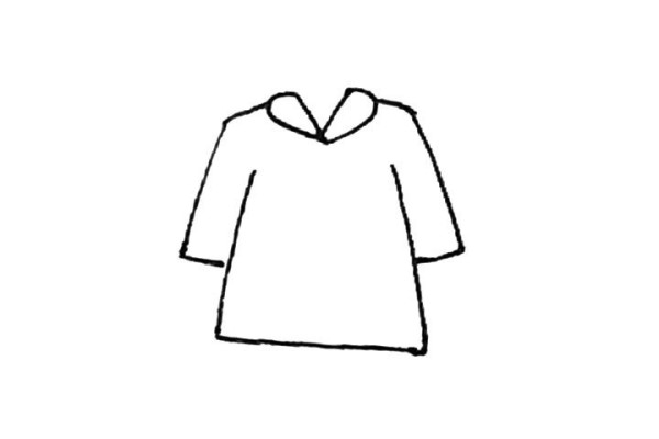 How to draw a New Year cotton-padded jacket