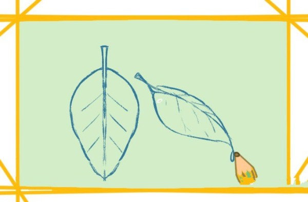 How to draw leaves