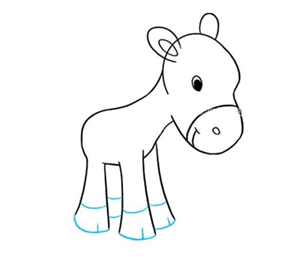 Cute little pony simple drawing tutorial