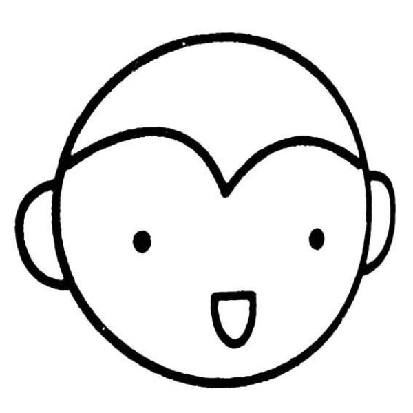 Simple strokes of little boys avatar