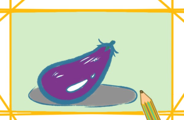 How to draw delicious eggplant