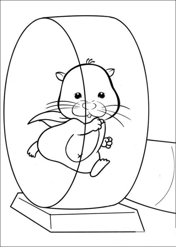 Cartoon Characters Simple Drawing Hamster Butler Simple Drawing Picture 3