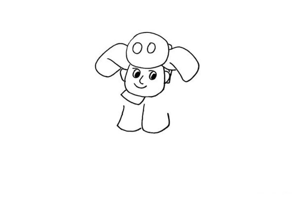 How to draw Little Bald Qiang