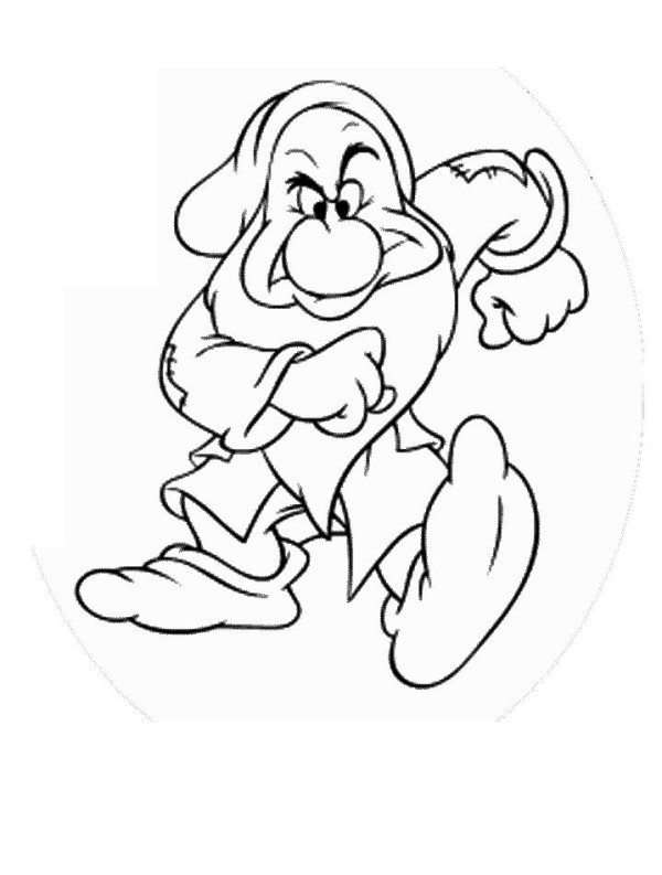 Seven dwarfs simple drawing pictures