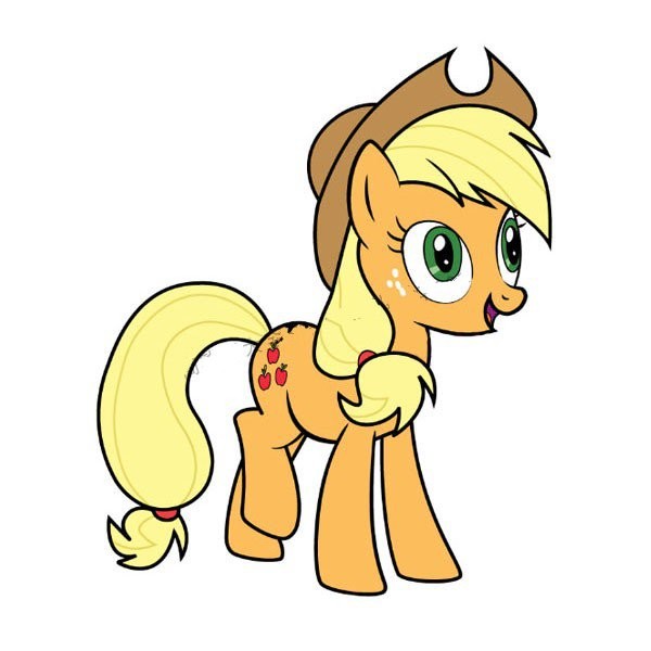 My Little Pony Applejack Simple Drawing