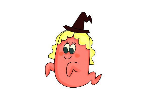 Learn to draw Halloween ghost 6