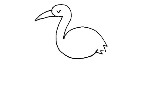 Learn to draw a flamingo easily