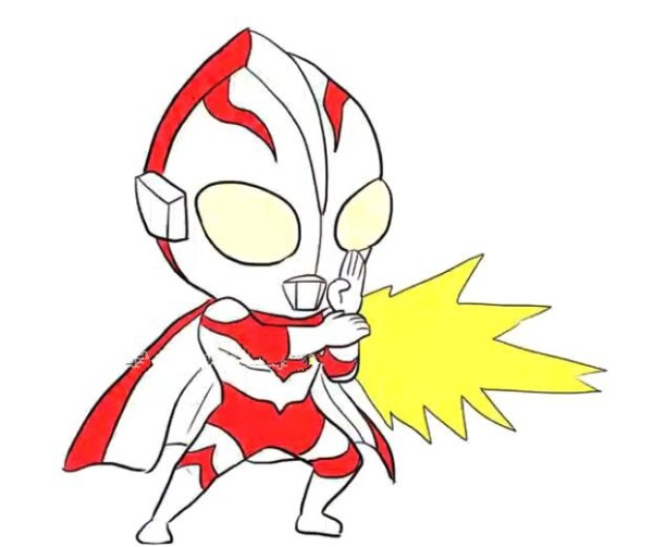 Q version Ultraman glowing wave