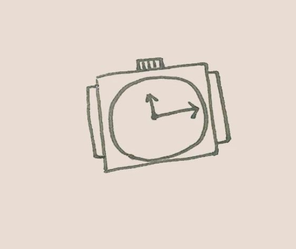 Simple drawing of watch