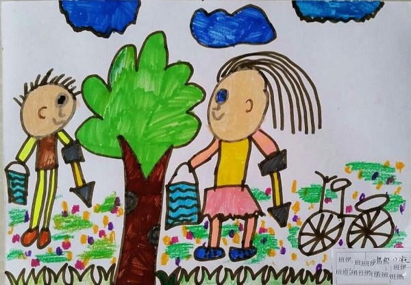 We all love the sharing of first grade drawings on Arbor Day