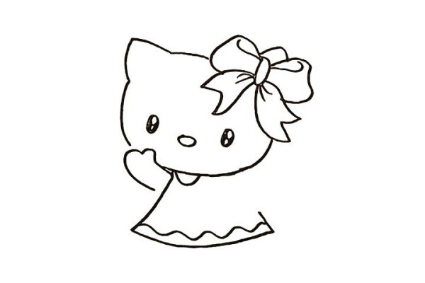 How to draw kitty cat