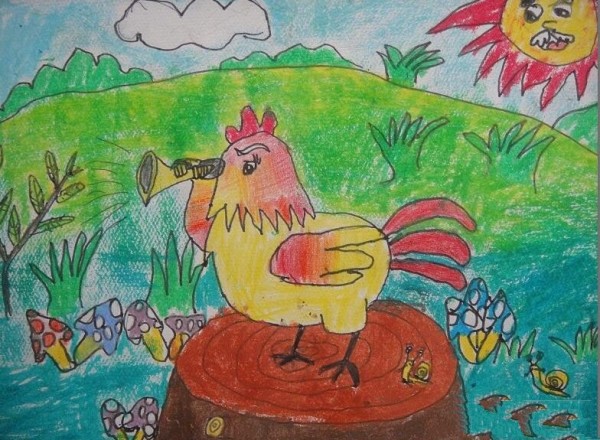 Appreciation of Mother Chickens Call Spring Animal Theme Painting Pictures