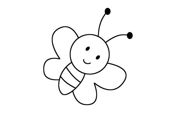 How to draw a cute little bee