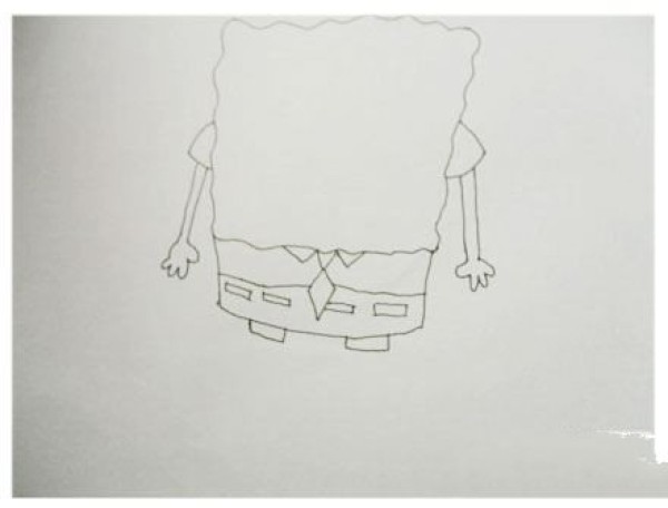 Super detailed steps to draw SpongeBob SquarePants