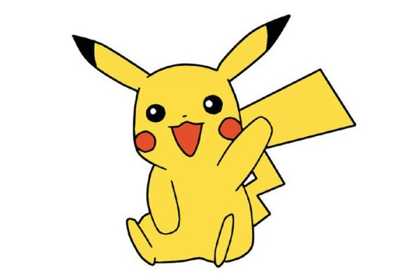 Simple drawing tutorial, step by step drawing of Pikachu