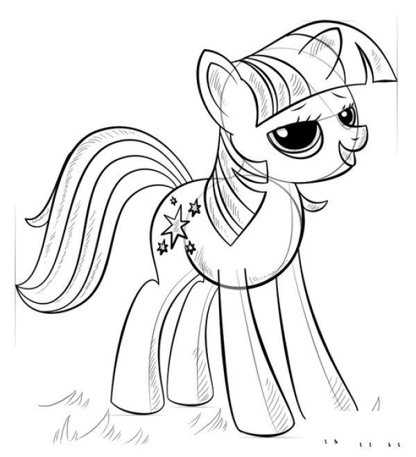 How to draw Twilight Sparkle/Twilight Sparkle from My Little Pony