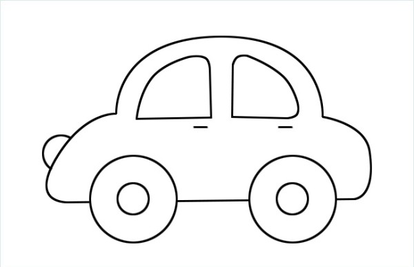 Teach you how to draw the simplest car sketch