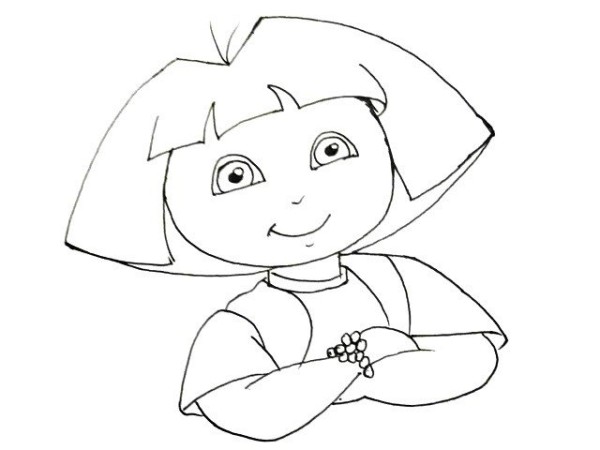 How to draw Dora the Explorer