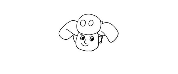 How to draw Little Bald Qiang