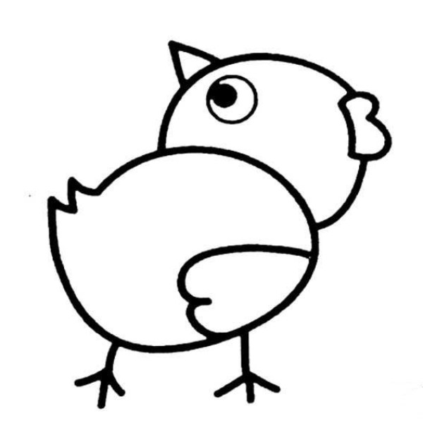 How to draw a cute chick