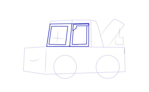 Police car Purley trailer Spucci simple drawing