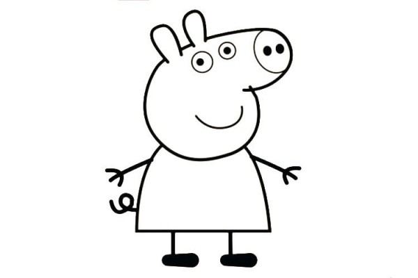 Draw Peppa Pig in 7 easy steps