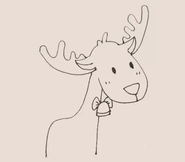 Reindeer simple drawing