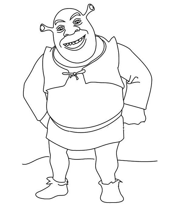 Simple drawing pictures of Shrek