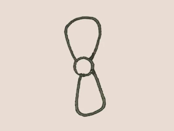 Simple drawing of hairpin