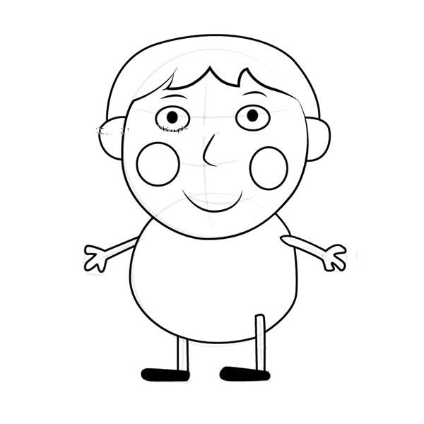 Peppa Pig: Little Boy Bertrams Simple Drawing