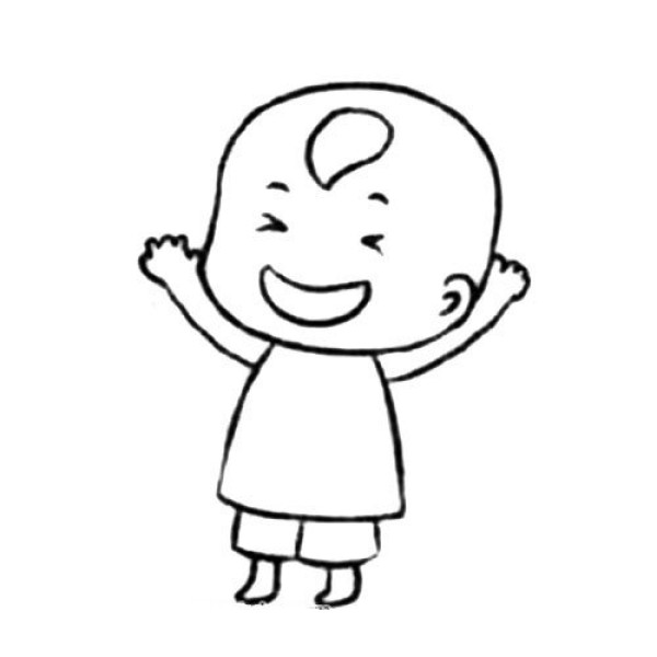 Cute little boy simple drawing tutorial