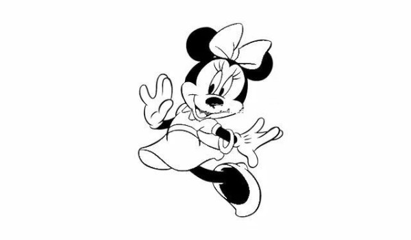 Teach you step by step how to draw Minnie