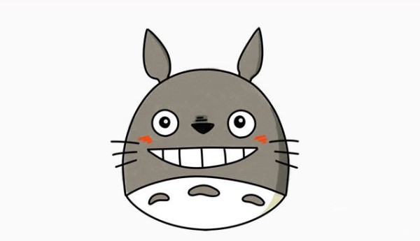 How to draw simple strokes of Totoro