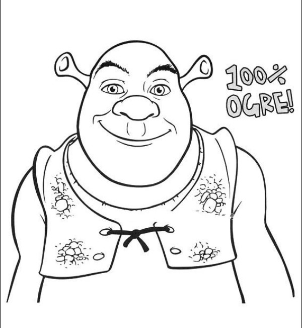 Seven simple drawing pictures of Shrek