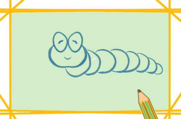 How to draw silkworm baby