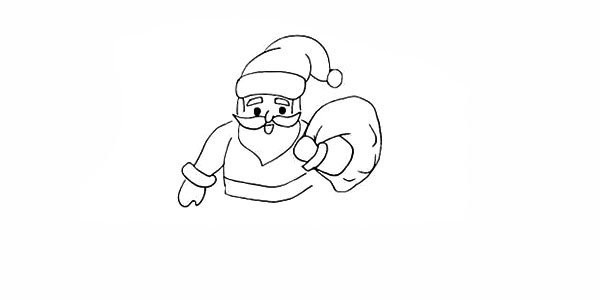 How to draw Santa Claus