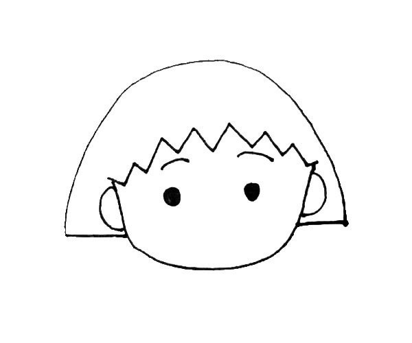 Children can easily learn to draw Chibi Maruko-chan