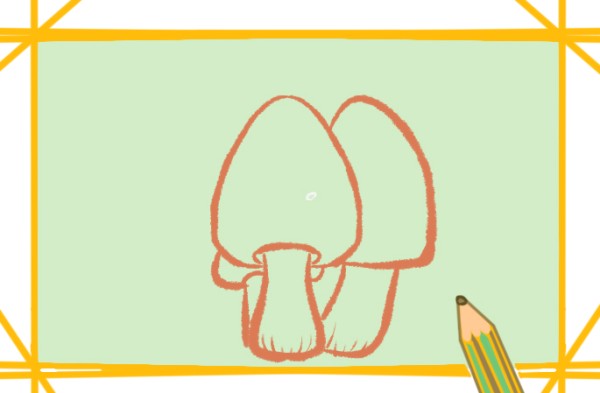 How to draw snow-white mushrooms