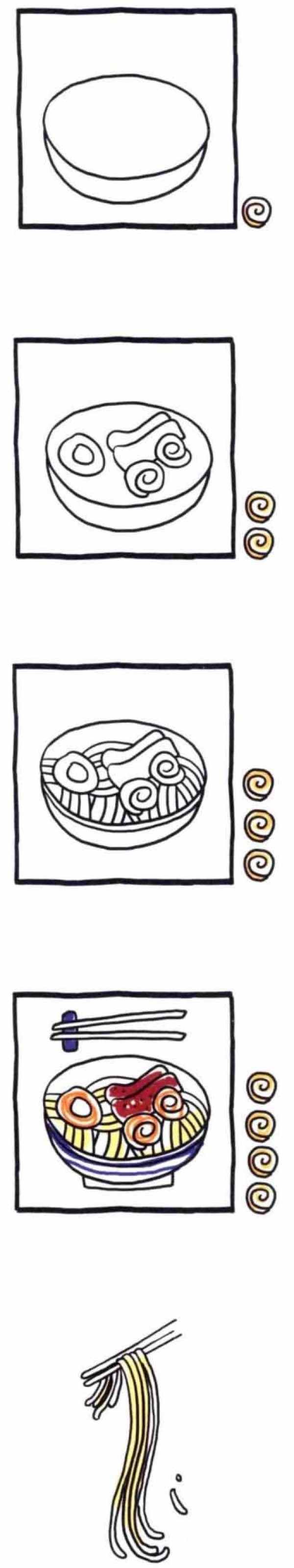 How to draw a bowl of ramen