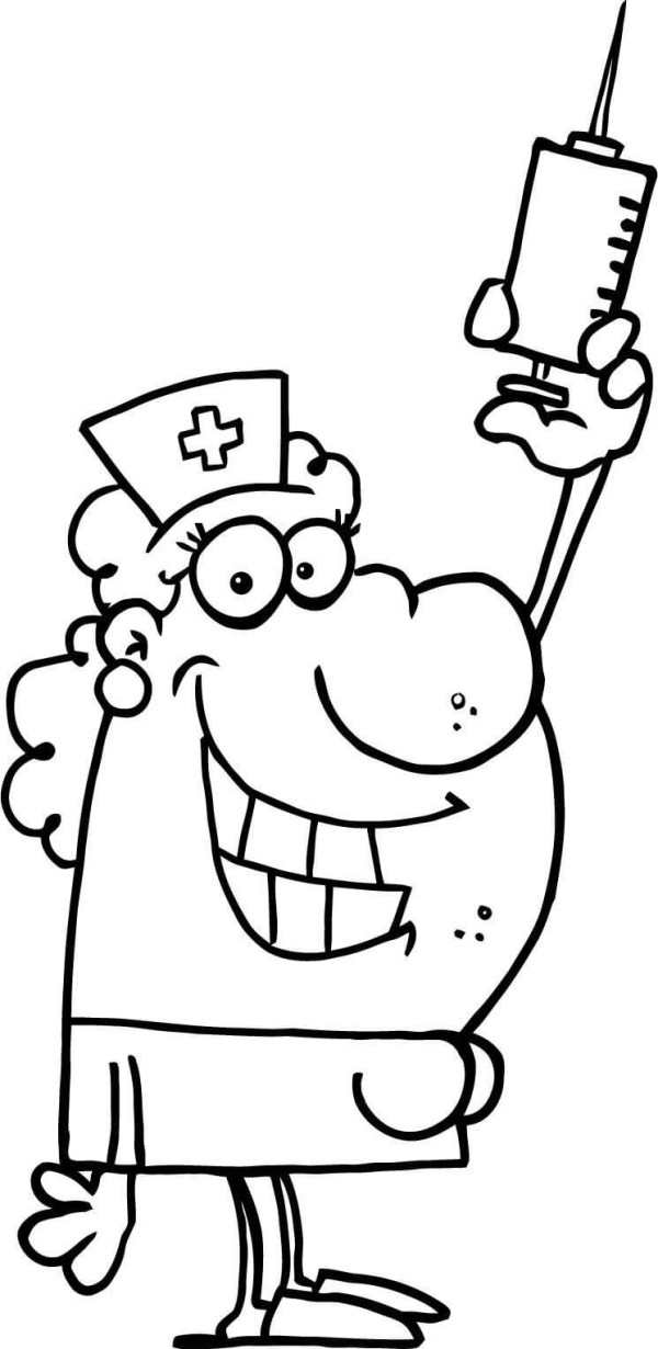 cartoon nurse