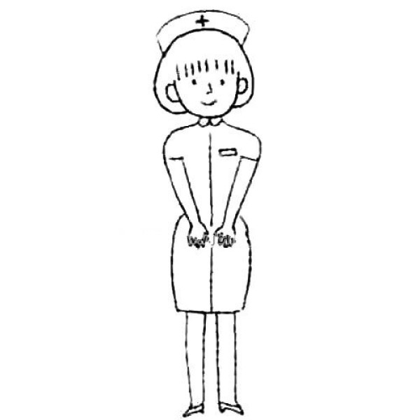 Cute nurse simple drawing tutorial